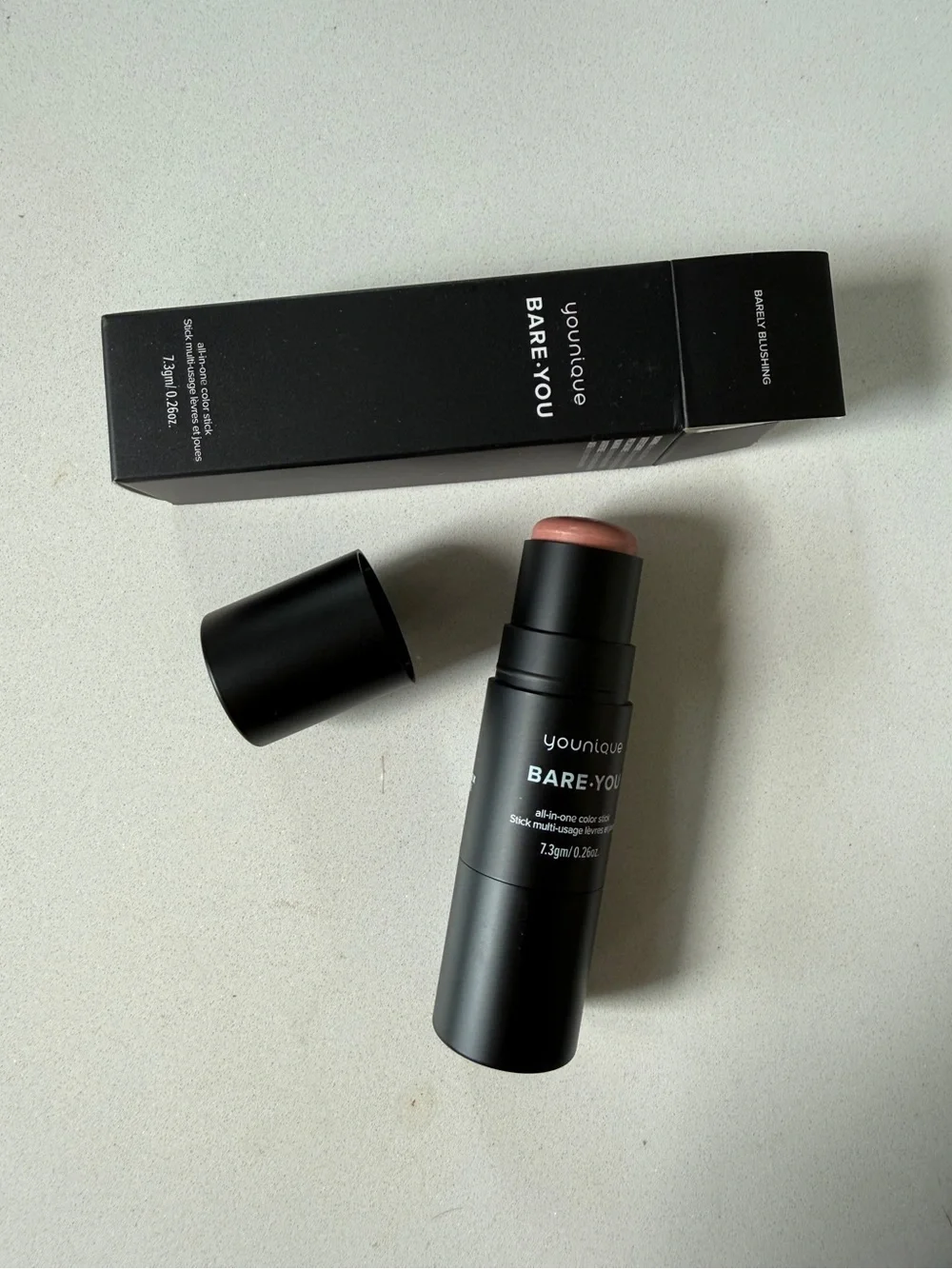 Younique BARE·YOU Cream Blush Stick - Barely Blushing (Soft Rose Pink)